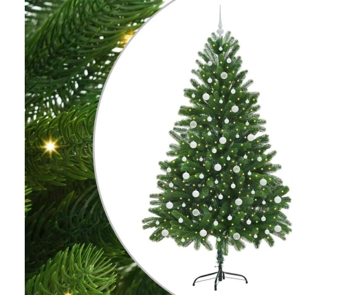 Ziemassvētku Eglīte Su 300 Led Ar Statīvu Zaļa 210 Cm Pe Vidaxl