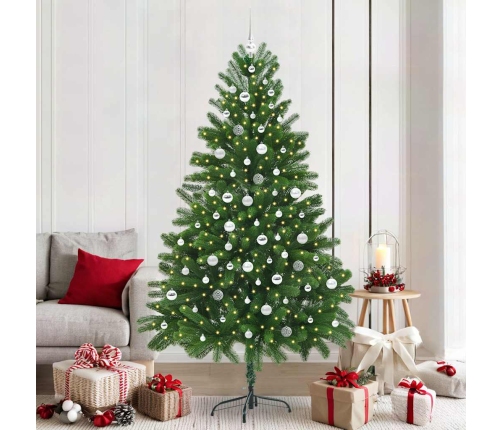 Ziemassvētku Eglīte Su 300 Led Ar Statīvu Zaļa 210 Cm Pe Vidaxl