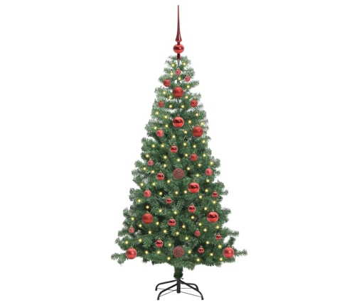 Ziemassvētku Eglīte Su 150 Led Ar Statīvu Zaļa 120 Cm Pvc Vidaxl