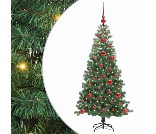 Ziemassvētku Eglīte Su 150 Led Ar Statīvu Zaļa 120 Cm Pvc Vidaxl