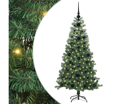 Ziemassvētku Eglīte Su 150 Led Ar Statīvu Zaļa 120 Cm Pvc Vidaxl