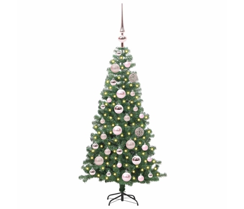 Ziemassvētku Eglīte Su 150 Led Ar Statīvu Zaļa 120 Cm Pvc Vidaxl