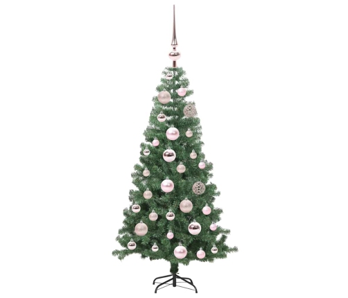 Ziemassvētku Eglīte Su 150 Led Ar Statīvu Zaļa 120 Cm Pvc Vidaxl