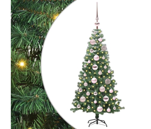 Ziemassvētku Eglīte Su 150 Led Ar Statīvu Zaļa 120 Cm Pvc Vidaxl