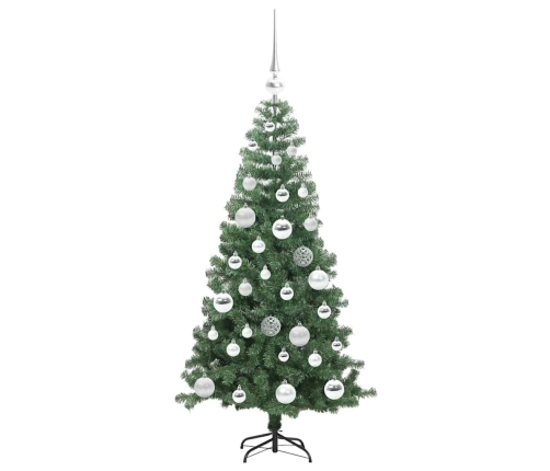 Ziemassvētku Eglīte Su 150 Led Ar Statīvu Zaļa 120 Cm Pvc Vidaxl