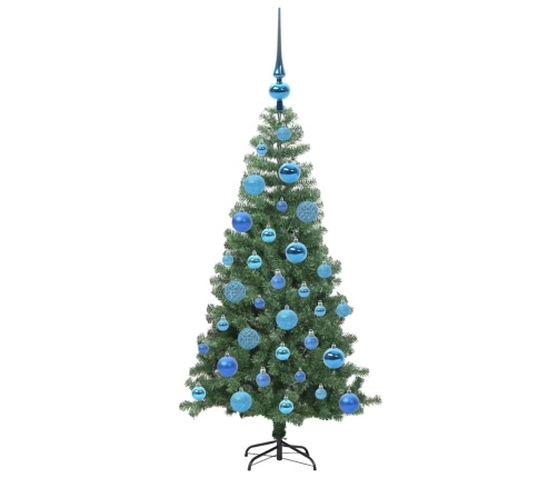 Ziemassvētku Eglīte Su 150 Led Ar Statīvu Zaļa 120 Cm Pvc Vidaxl