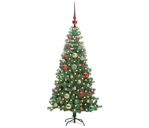 Ziemassvētku Eglīte Su 150 Led Ar Statīvu Zaļa 120 Cm Pvc Vidaxl