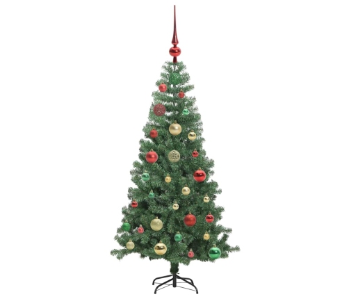 Ziemassvētku Eglīte Su 150 Led Ar Statīvu Zaļa 120 Cm Pvc Vidaxl