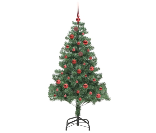 Ziemassvētku Eglīte Su 150 Led Ar Statīvu Zaļa 150 Cm Pvc Vidaxl