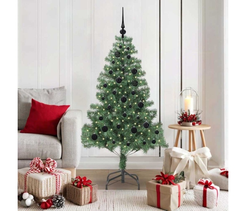 Ziemassvētku Eglīte Su 150 Led Ar Statīvu Zaļa 150 Cm Pvc Vidaxl