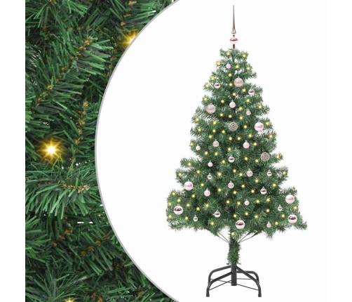 Ziemassvētku Eglīte Su 150 Led Ar Statīvu Zaļa 150 Cm Pvc Vidaxl