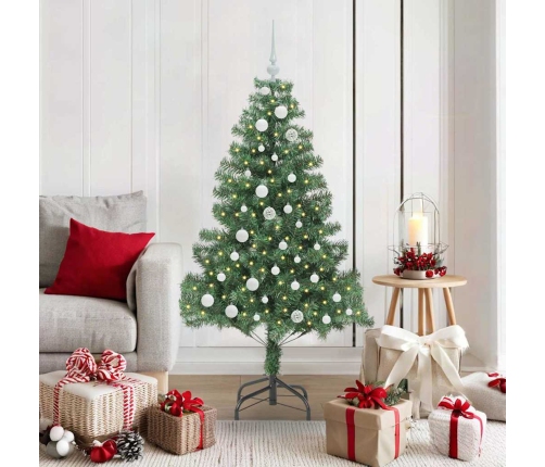 Ziemassvētku Eglīte Su 150 Led Ar Statīvu Zaļa 150 Cm Pvc Vidaxl