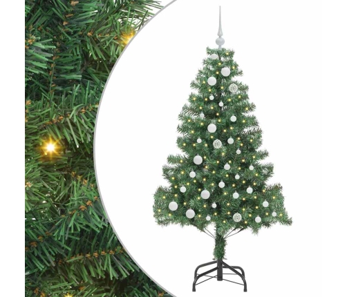 Ziemassvētku Eglīte Su 150 Led Ar Statīvu Zaļa 150 Cm Pvc Vidaxl