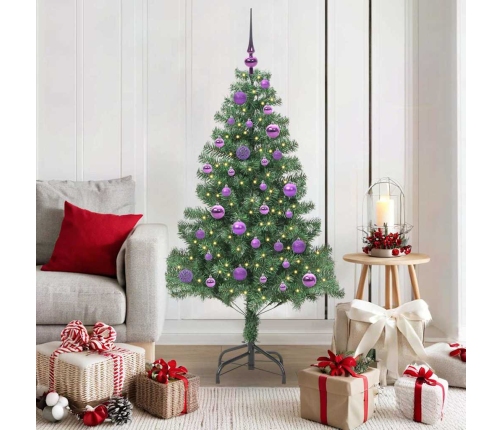 Ziemassvētku Eglīte Su 150 Led Ar Statīvu Zaļa 150 Cm Pvc Vidaxl