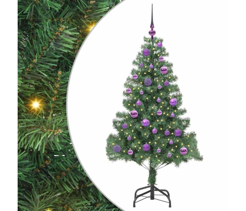 Ziemassvētku Eglīte Su 150 Led Ar Statīvu Zaļa 150 Cm Pvc Vidaxl