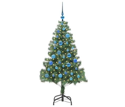 Ziemassvētku Eglīte Su 150 Led Ar Statīvu Zaļa 150 Cm Pvc Vidaxl