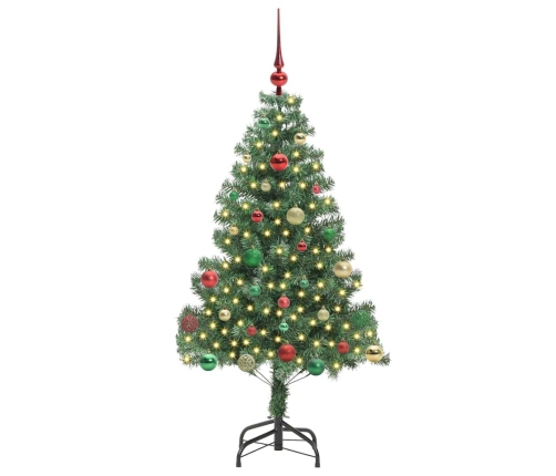 Ziemassvētku Eglīte Su 150 Led Ar Statīvu Zaļa 150 Cm Pvc Vidaxl