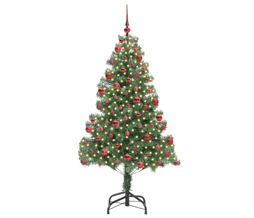 Ziemassvētku Eglīte Su 300 Led Ar Statīvu Zaļa 180 Cm Pvc Vidaxl