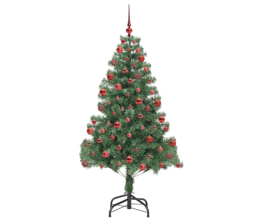 Ziemassvētku Eglīte Su 300 Led Ar Statīvu Zaļa 180 Cm Pvc Vidaxl