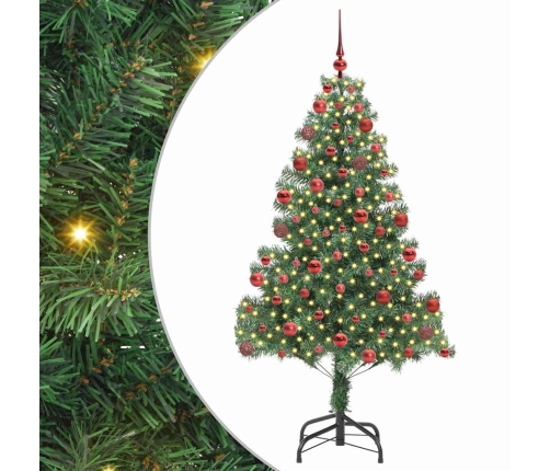 Ziemassvētku Eglīte Su 300 Led Ar Statīvu Zaļa 180 Cm Pvc Vidaxl