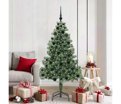 Ziemassvētku Eglīte Su 300 Led Ar Statīvu Zaļa 180 Cm Pvc Vidaxl