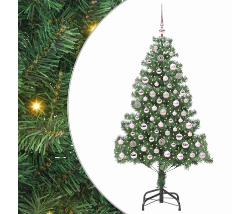 Ziemassvētku Eglīte Su 300 Led Ar Statīvu Zaļa 180 Cm Pvc Vidaxl