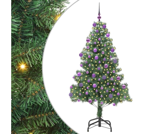 Ziemassvētku Eglīte Su 300 Led Ar Statīvu Zaļa 180 Cm Pvc Vidaxl