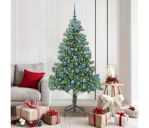 Ziemassvētku Eglīte Su 300 Led Ar Statīvu Zaļa 180 Cm Pvc Vidaxl