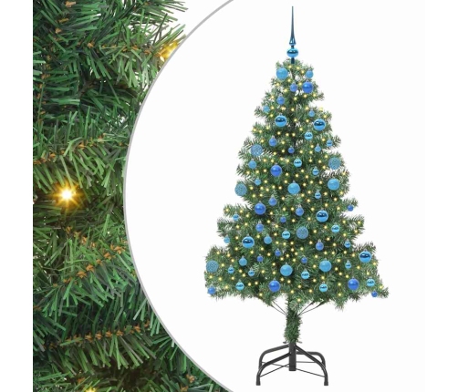 Ziemassvētku Eglīte Su 300 Led Ar Statīvu Zaļa 180 Cm Pvc Vidaxl