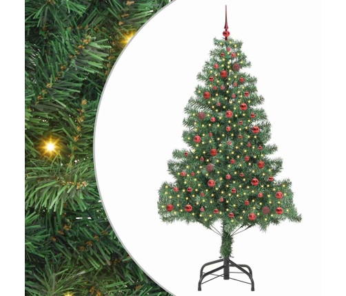 Ziemassvētku Eglīte Su 300 Led Ar Statīvu Zaļa 210 Cm Pvc Vidaxl