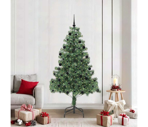 Ziemassvētku Eglīte Su 300 Led Ar Statīvu Zaļa 210 Cm Pvc Vidaxl