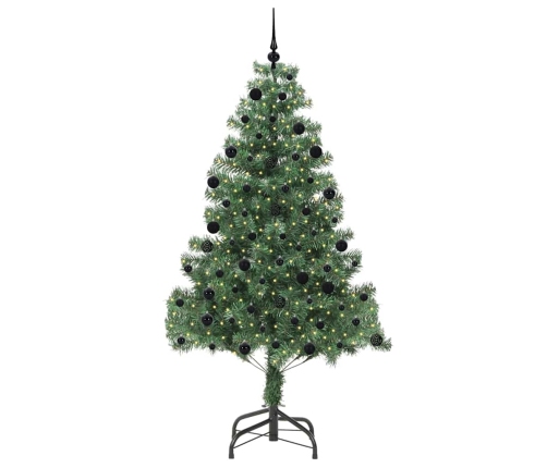 Ziemassvētku Eglīte Su 300 Led Ar Statīvu Zaļa 210 Cm Pvc Vidaxl