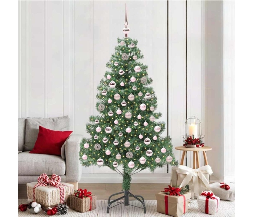 Ziemassvētku Eglīte Su 300 Led Ar Statīvu Zaļa 210 Cm Pvc Vidaxl