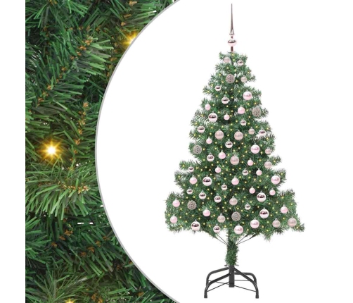 Ziemassvētku Eglīte Su 300 Led Ar Statīvu Zaļa 210 Cm Pvc Vidaxl