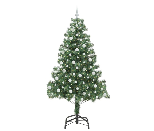 Ziemassvētku Eglīte Su 300 Led Ar Statīvu Zaļa 210 Cm Pvc Vidaxl