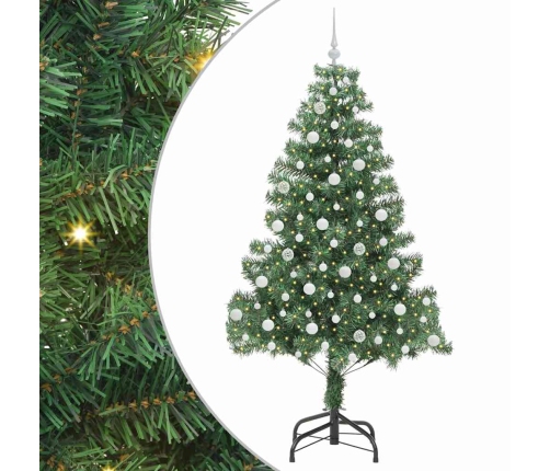 Ziemassvētku Eglīte Su 300 Led Ar Statīvu Zaļa 210 Cm Pvc Vidaxl