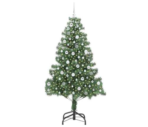 Ziemassvētku Eglīte Su 300 Led Ar Statīvu Zaļa 210 Cm Pvc Vidaxl