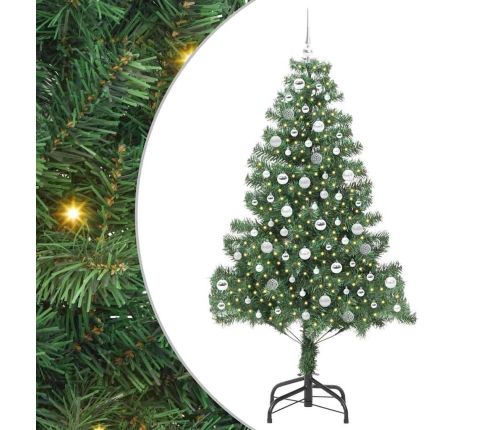 Ziemassvētku Eglīte Su 300 Led Ar Statīvu Zaļa 210 Cm Pvc Vidaxl