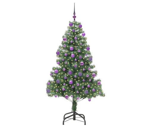 Ziemassvētku Eglīte Su 300 Led Ar Statīvu Zaļa 210 Cm Pvc Vidaxl