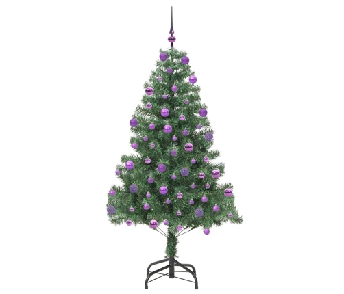 Ziemassvētku Eglīte Su 300 Led Ar Statīvu Zaļa 210 Cm Pvc Vidaxl
