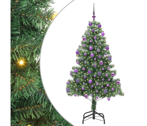 Ziemassvētku Eglīte Su 300 Led Ar Statīvu Zaļa 210 Cm Pvc Vidaxl