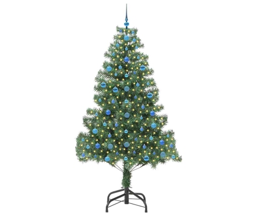 Ziemassvētku Eglīte Su 300 Led Ar Statīvu Zaļa 210 Cm Pvc Vidaxl