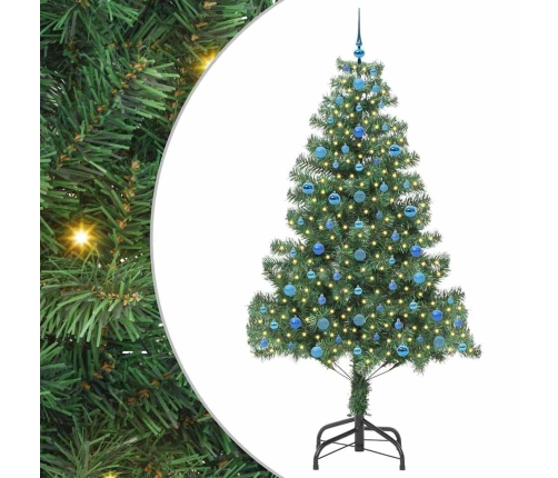 Ziemassvētku Eglīte Su 300 Led Ar Statīvu Zaļa 210 Cm Pvc Vidaxl