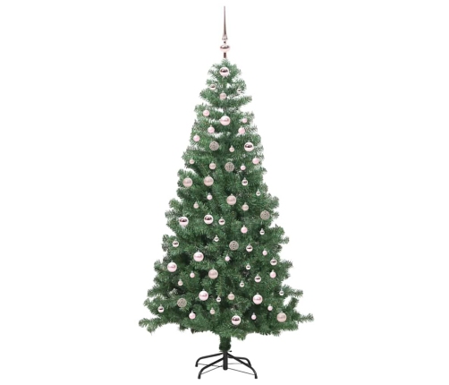 Ziemassvētku Eglīte Su 300 Led Ar Statīvu Zaļa 240 Cm Pvc Vidaxl