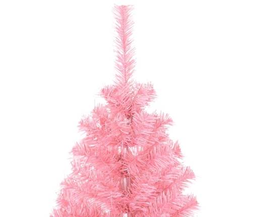 Ziemassvētku Eglīte Su 150 Led Ar Statīvu Rozā 150 Cm Pvc Vidaxl