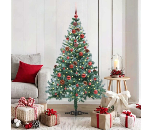 Mākslīgā Ziemassvētku Eglīte Zaļa 150 Cm Pvc Un Tērauds Vidaxl