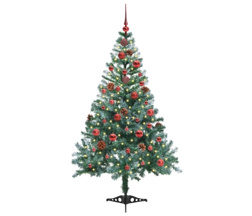 Mākslīgā Ziemassvētku Eglīte Zaļa 150 Cm Pvc Un Tērauds Vidaxl