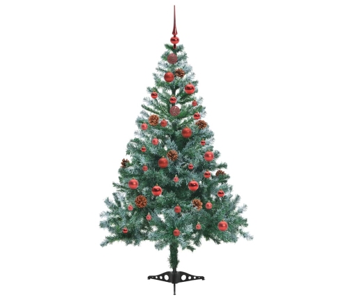 Mākslīgā Ziemassvētku Eglīte Zaļa 150 Cm Pvc Un Tērauds Vidaxl