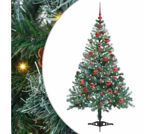 Mākslīgā Ziemassvētku Eglīte Zaļa 150 Cm Pvc Un Tērauds Vidaxl