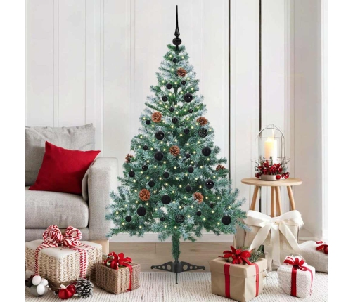 Mākslīgā Ziemassvētku Eglīte Zaļa 150 Cm Pvc Un Tērauds Vidaxl